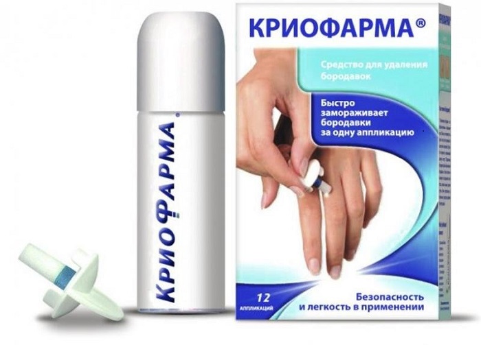 Применение криофармы для избавления от бородавок